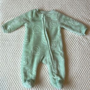 Disney Mint Green Kids Footie One Piece